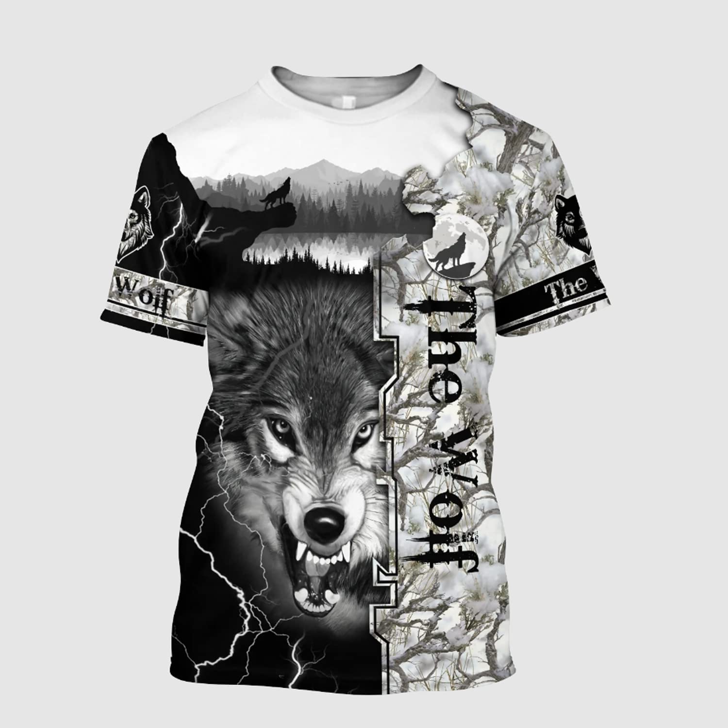 All Over Print Wolf 3D Hoodie: Perfect Gift for Wolf Lovers, Hunters, and Families During Winter Season, Available in Pullover Hoodie, Hawaiian Shirt, and Sweatshirt Variants. – JOT1577