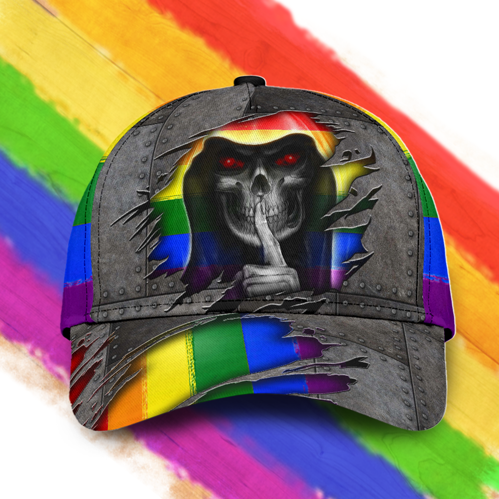 All-Over Printed Classic Cap with Skull Design for the LGBT Community – SKC002