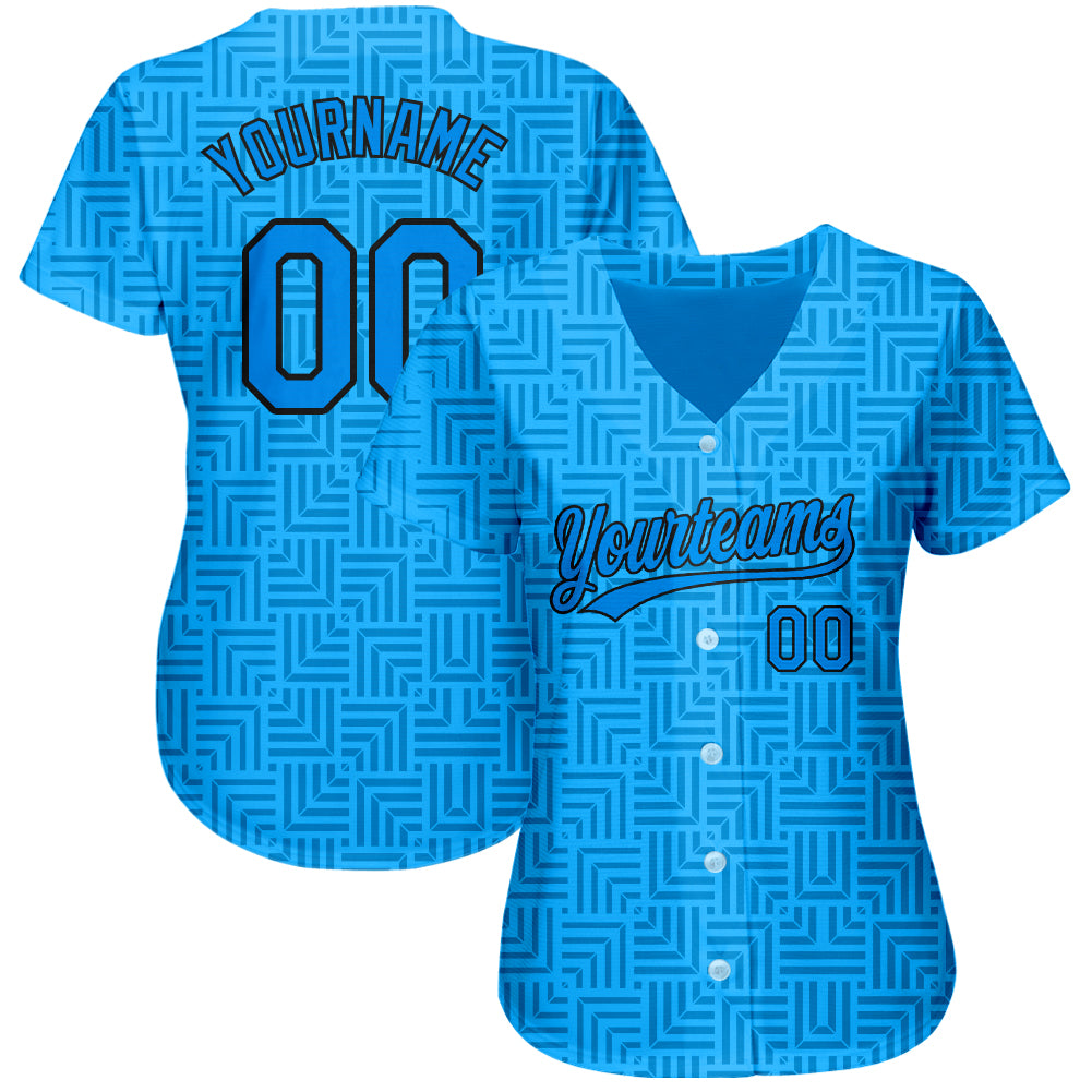 custom blue blue black 3d pattern design authentic baseball jersey cbj 4526 zhmn7