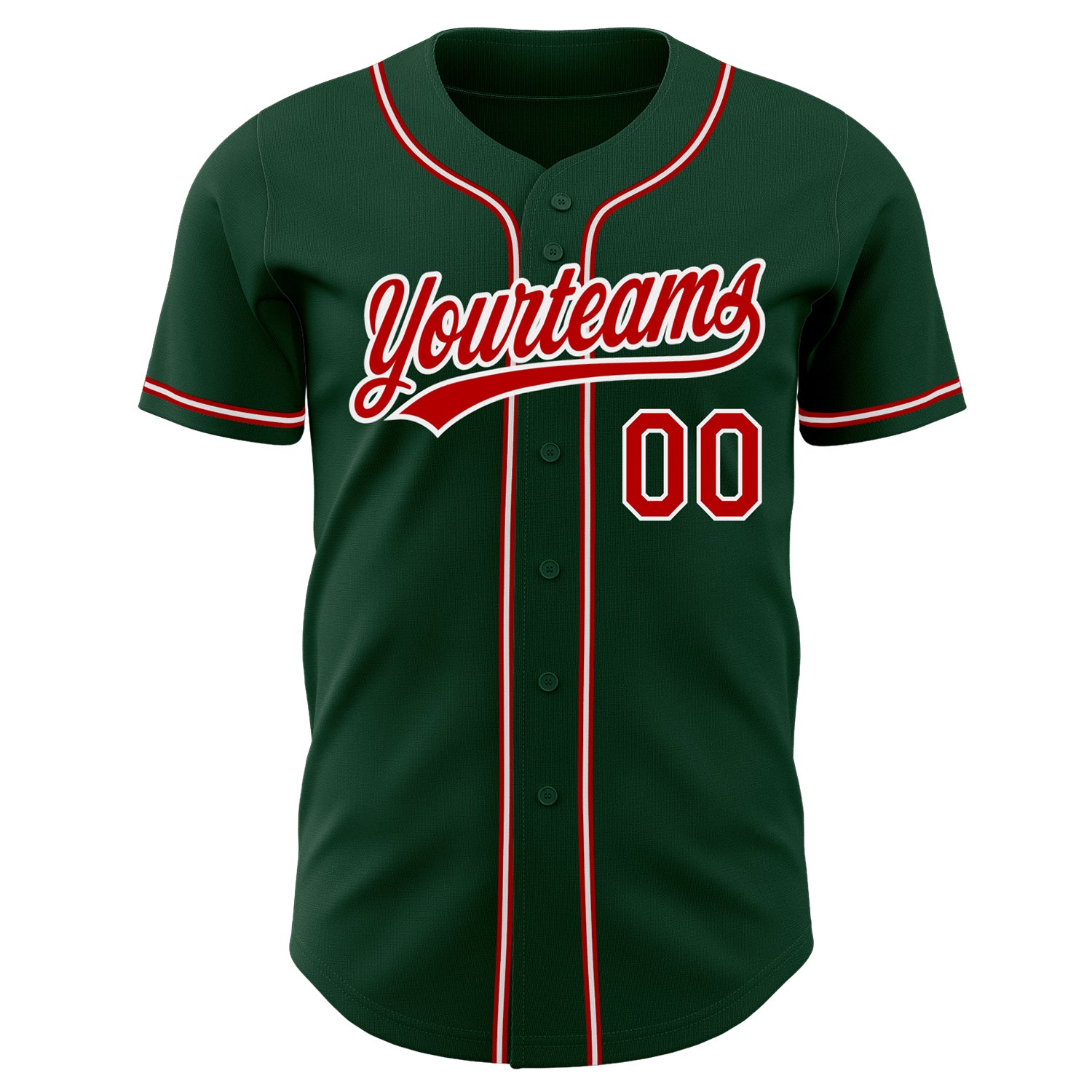 custom green red white authentic baseball jersey cbj 4370 zaq6v