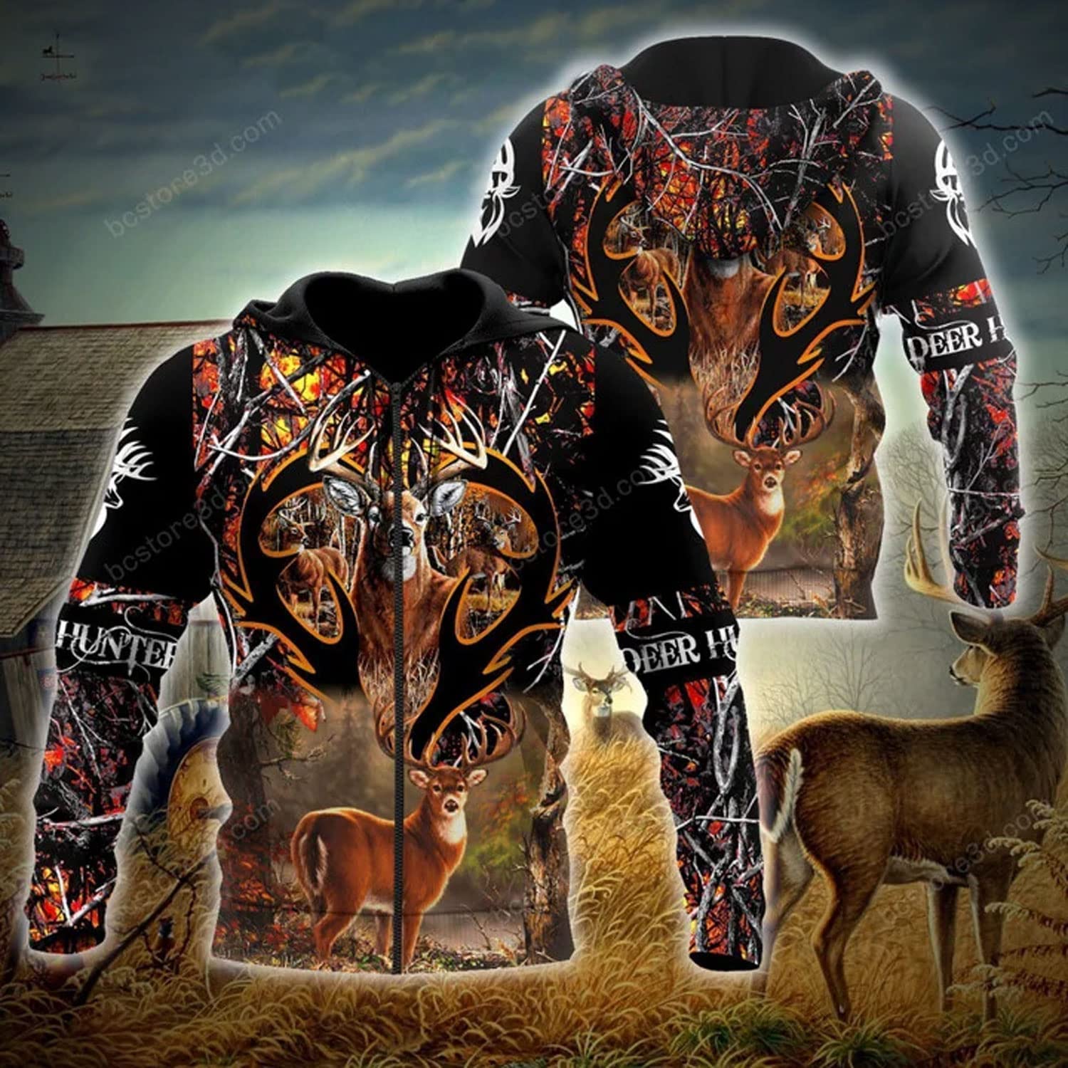 Deer Hunting 3D Full Print Shirt: An Amazing Gift for Deer Hunter Lovers and Families – JOT1541