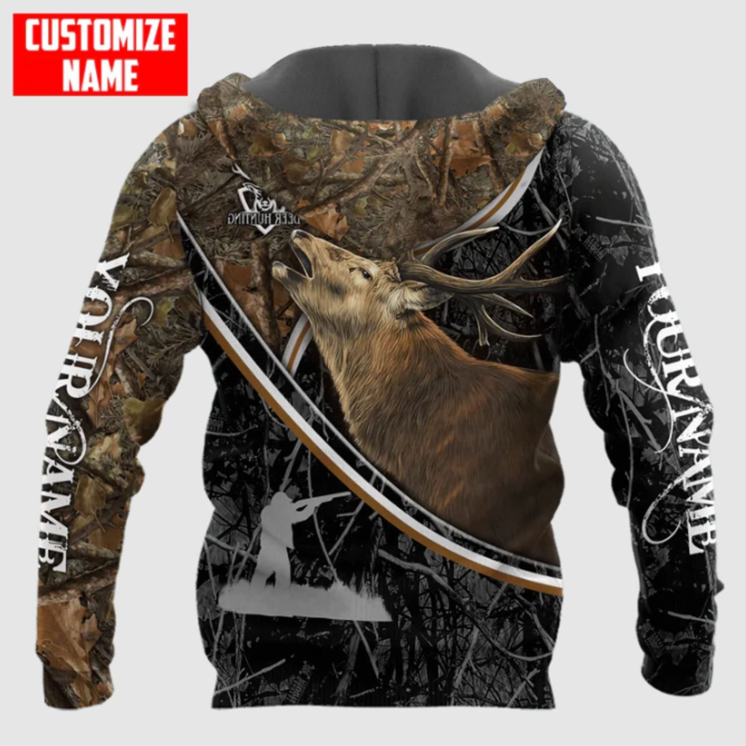 Deer Hunting 3D Shirt with Custom Full Print – Perfect Gift for Deer Hunter Lovers and Families who Love Animal Hunting – JOT1502