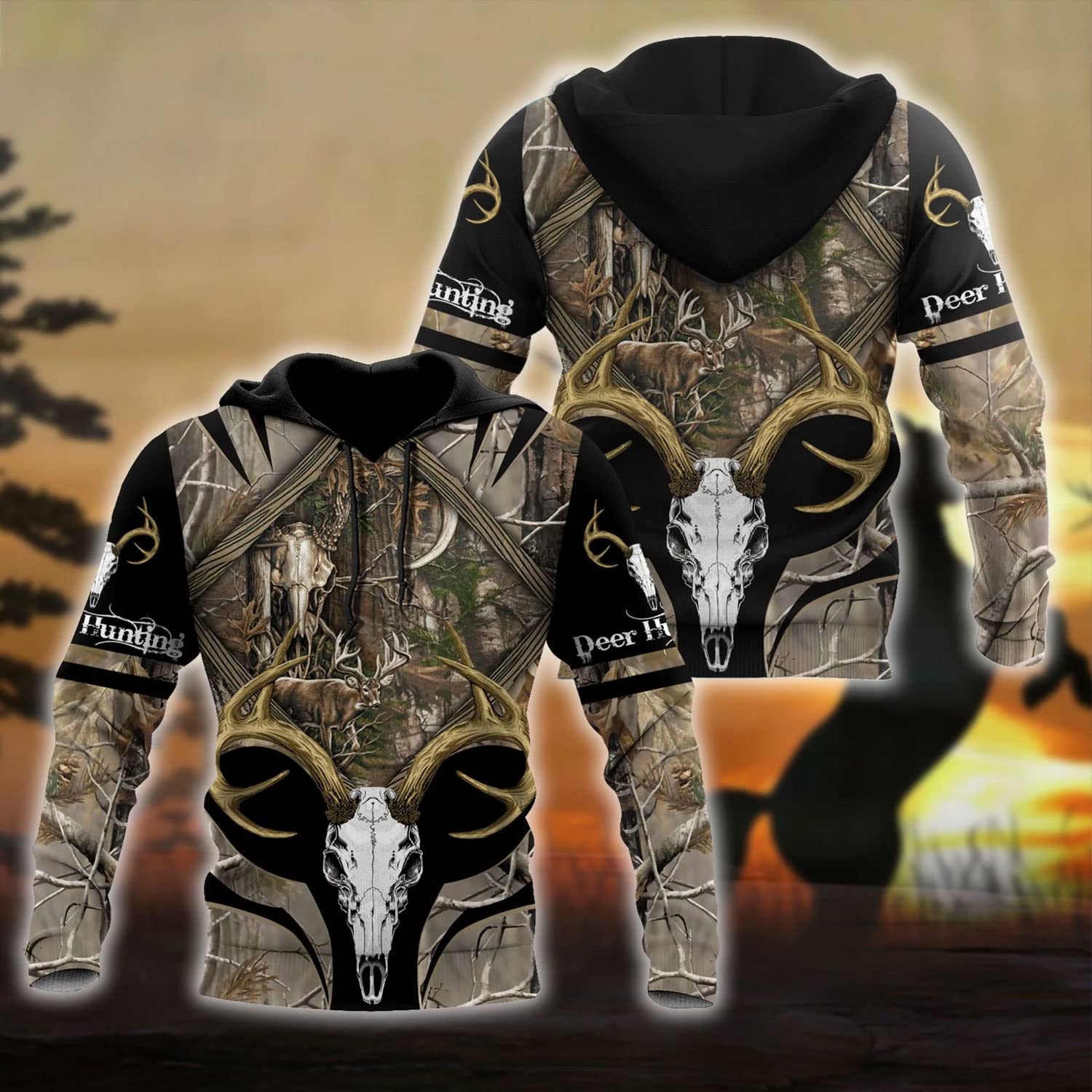 Get the Ultimate 3D Full Print Deer Hunting Experience with this Cool Animal Hunting Shirt – Perfect for Deer Hunter Lovers and as a Gift for Family – JOT1538