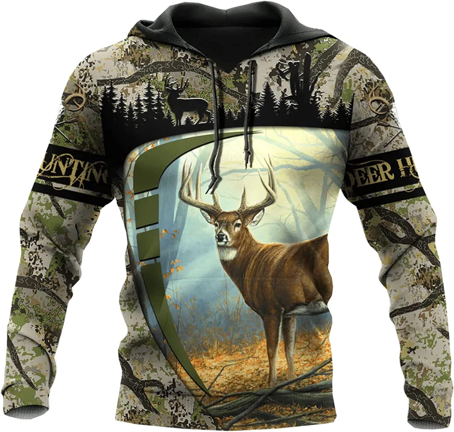 Get the Ultimate 3D Full Print Deer Hunting Experience with this Cool Animal Hunting Shirt – Perfect for Deer Hunter Lovers and as a Gift for the Whole Family! – JOT1500