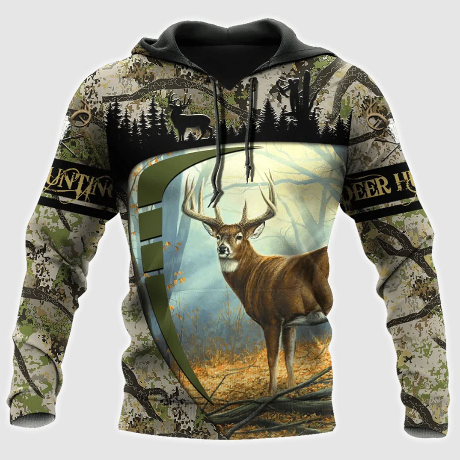 Get the Ultimate 3D Full Print Deer Hunting Experience with this Cool Animal Hunting Shirt – Perfect for Deer Hunter Lovers and as a Gift for the Whole Family! – JOT1500