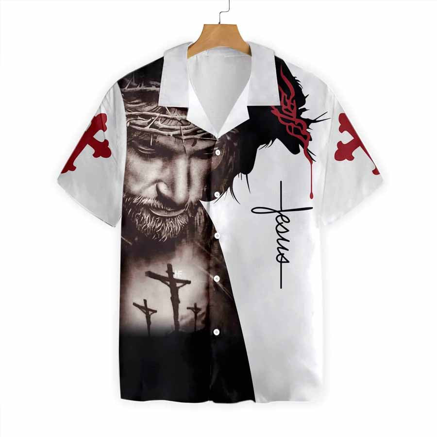 Hawaiian Shirt with Christian Theme: Jesus Is My Everything and Aloha Shirt with Christian Design – JEH022