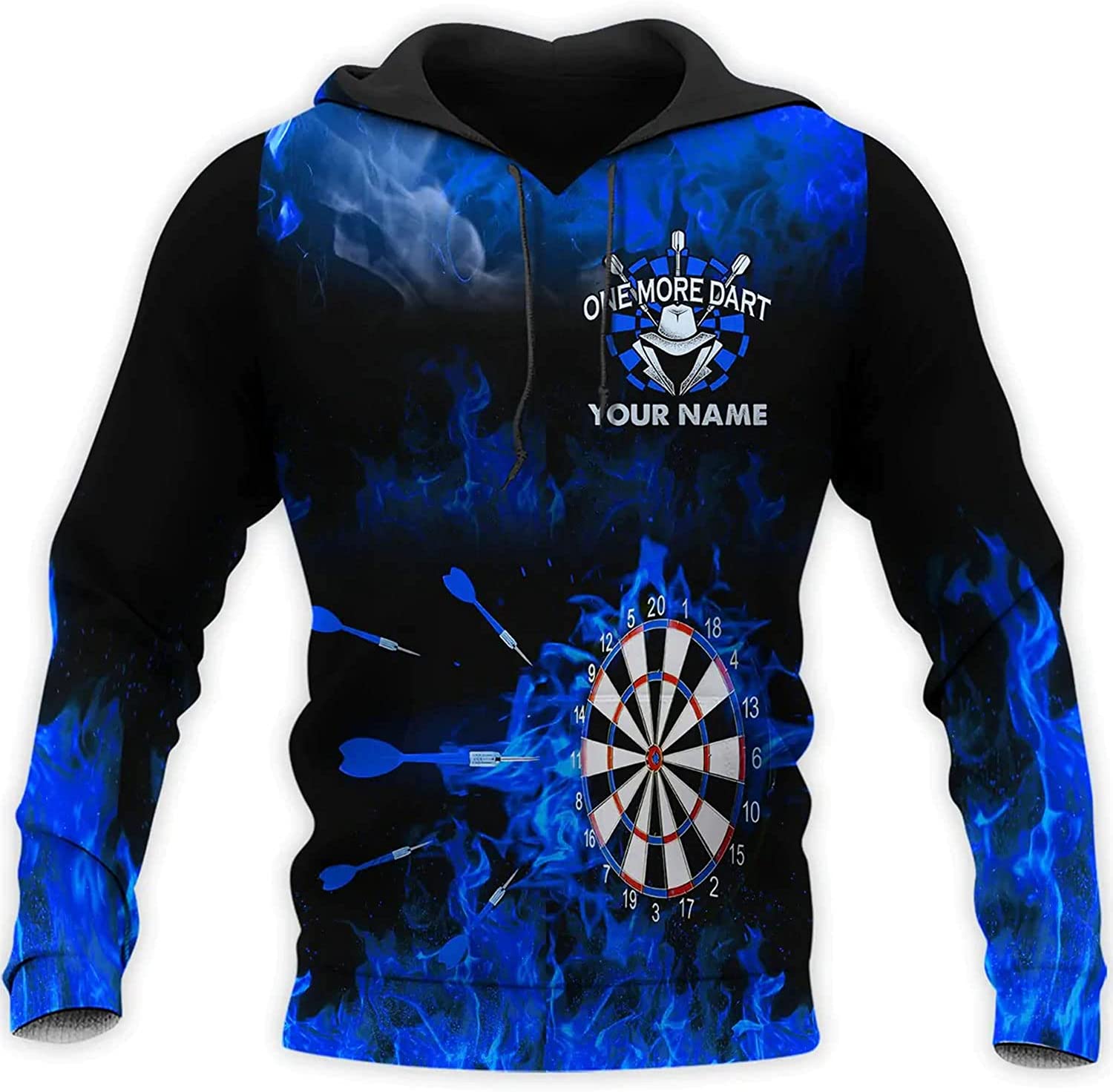 Multicolored Winter Darts 3D Printed Apparel with Personalized Name for Darts Enthusiasts: T-Shirt, Hawaiian Shirt, Sweatshirt, and Zip Hoodie – Perfect Gift for Darts Lovers. – JOT1515