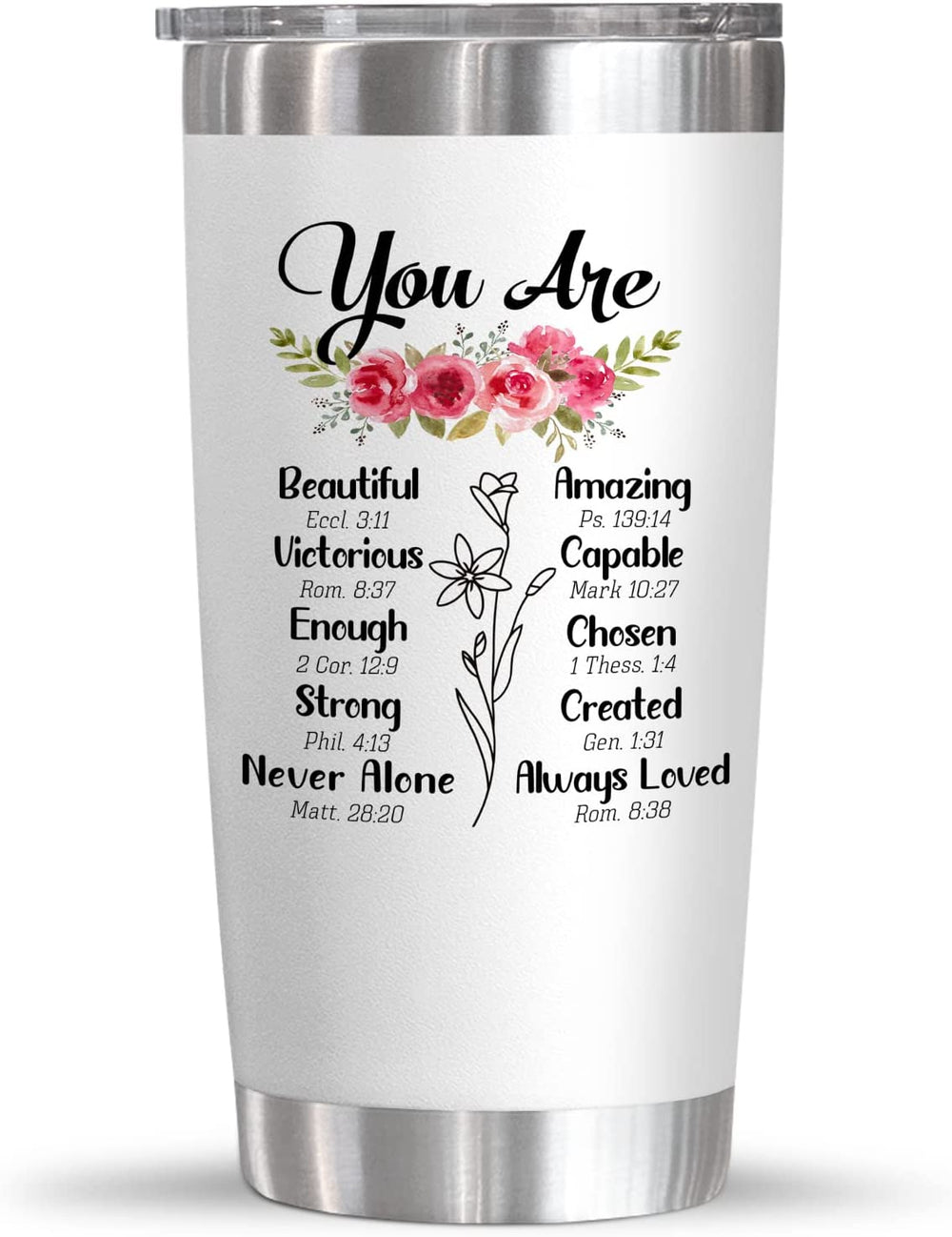 Religious-Inspired Gifts for Women: 20 Oz Stainless Steel Tumbler for Mother’s Day, Birthdays, and More – JETU002