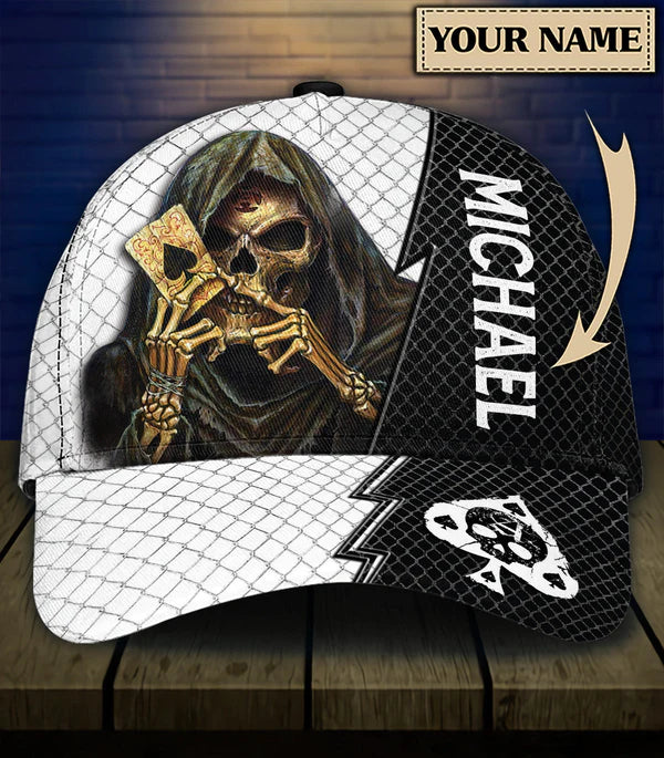Skull Lovers’ Gift: Classic Cap with Personalized Touch – SKC007