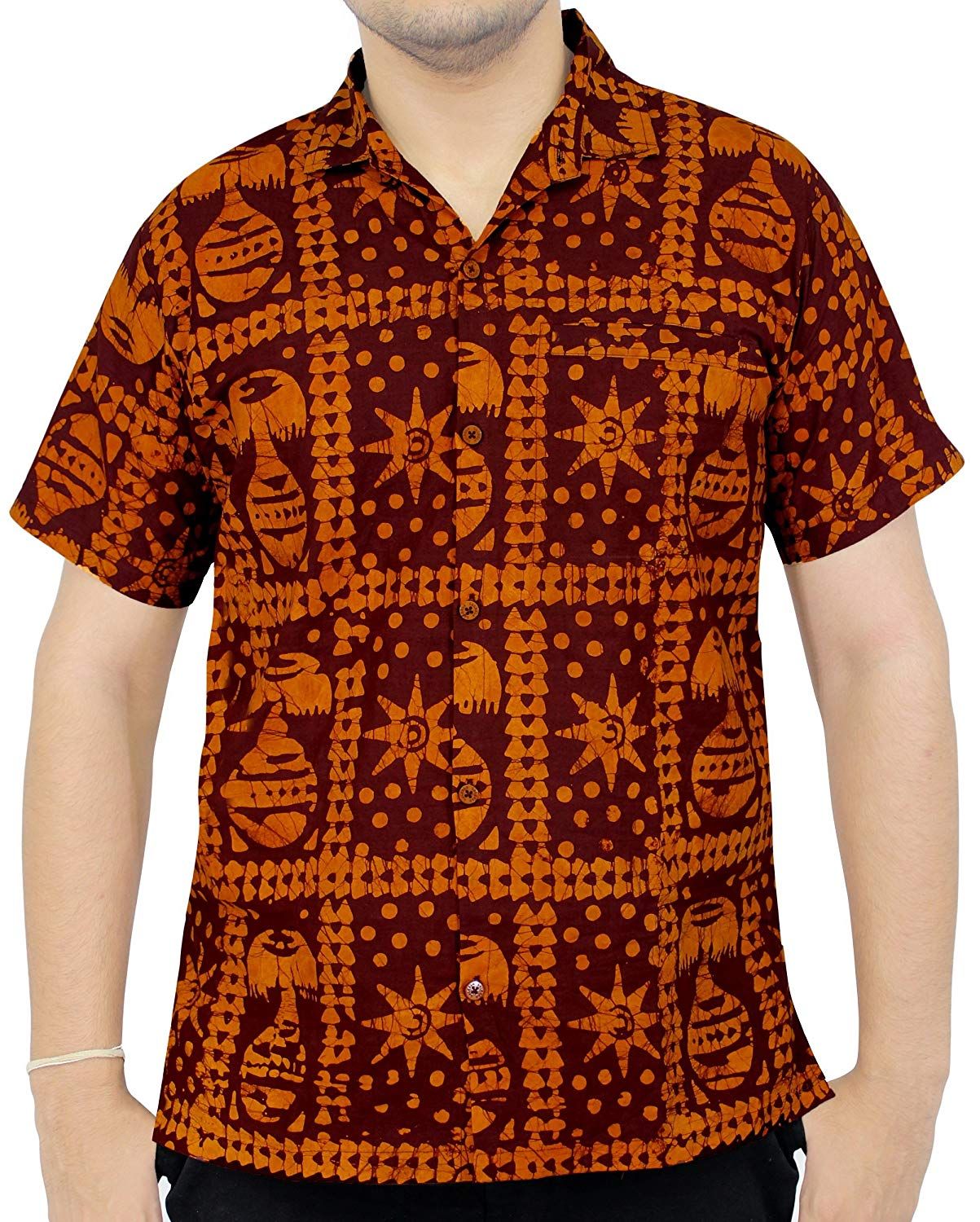 Abstract Orange Unique Design Hawaiian Shirt Dhc18061674