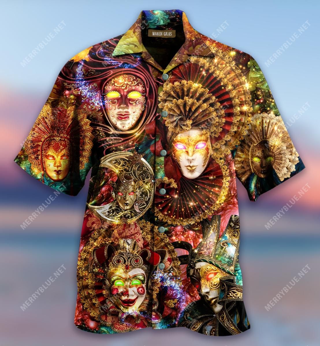 aint no party like mardi gras aloha hawaiian shirt colorful short sleeve summer beach casual shirt for men and women ors1s