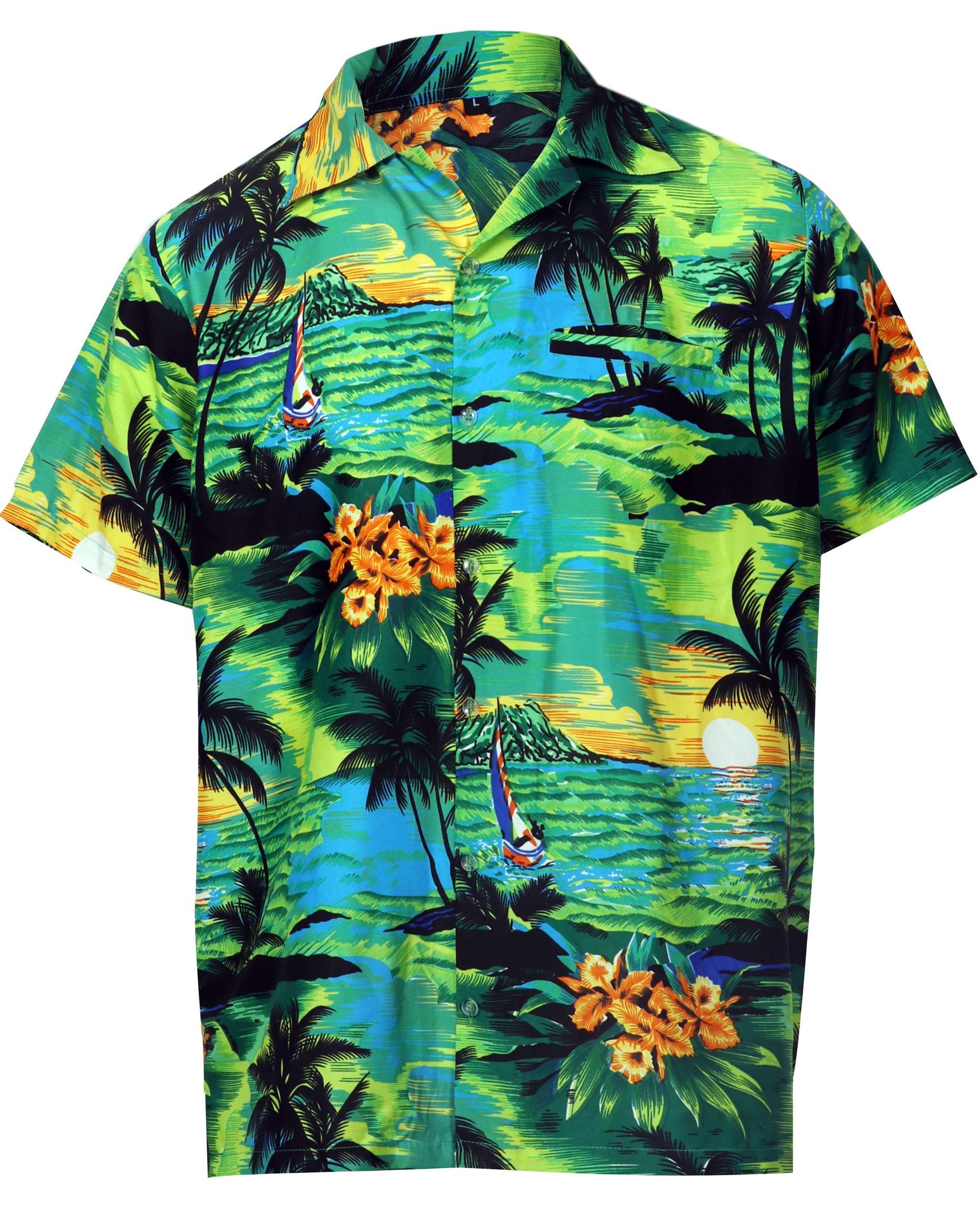 Beach Green Black Best Design Hawaiian Shirt Dhc18062014