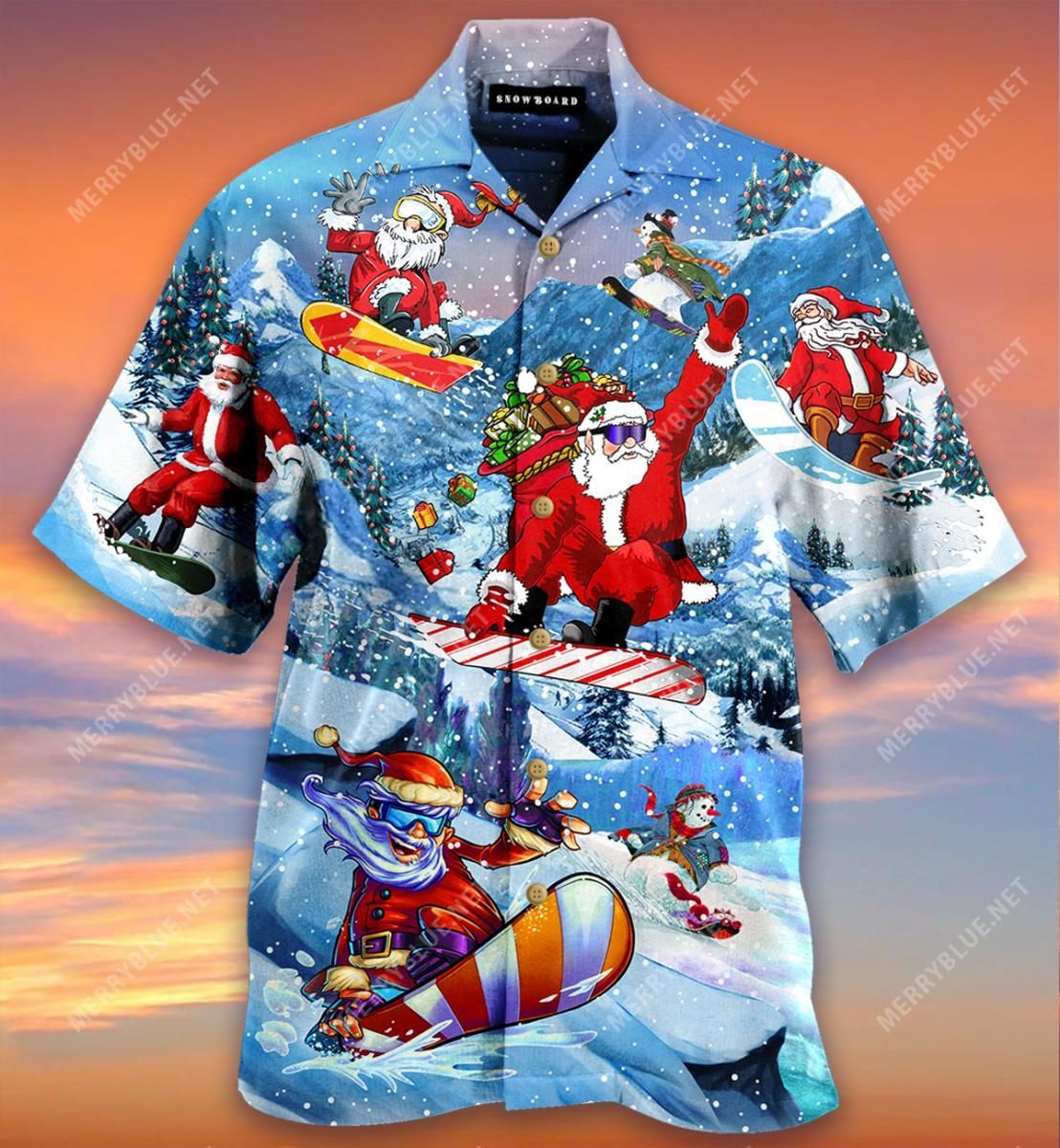 close to heaven down to earth snowboarding aloha hawaiian shirt colorful short sleeve summer beach casual shirt for men and women rn8hs