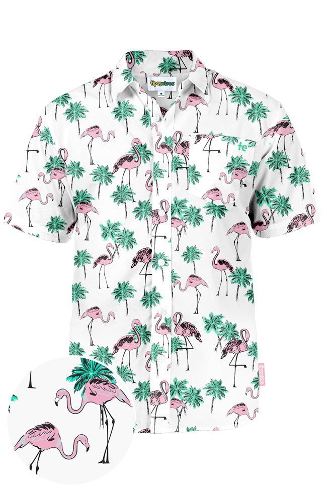 flamingle white amazing design hawaiian shirt dhc18063722