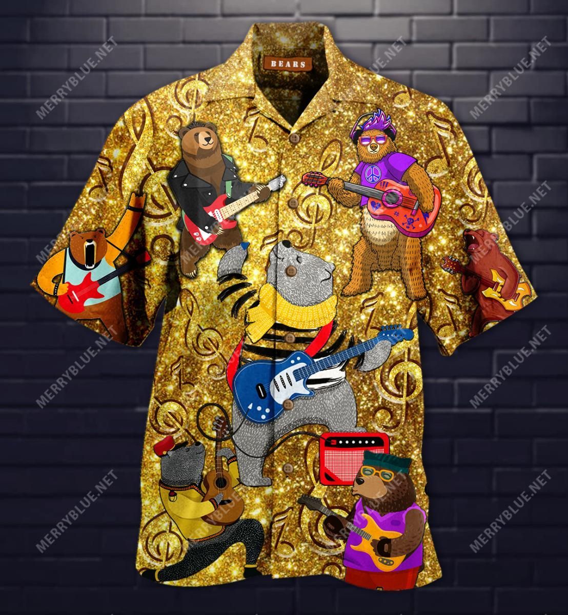 Honestly? I Can’T Bear To Be Without A Guitar Aloha Hawaiian Shirt Colorful Short Sleeve Summer Beach Casual Shirt For Men And Women