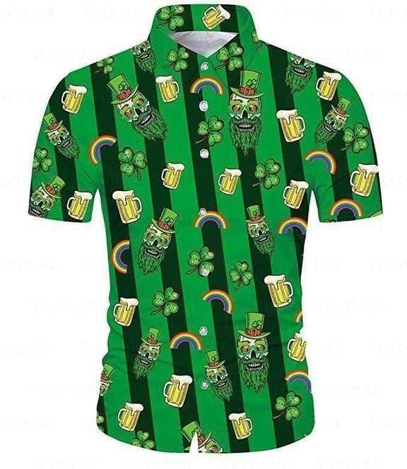 There’S Always Time For A Cocktail Aloha Hawaiian Shirt Colorful Short Sleeve Summer Beach Casual Shirt For Men And Women