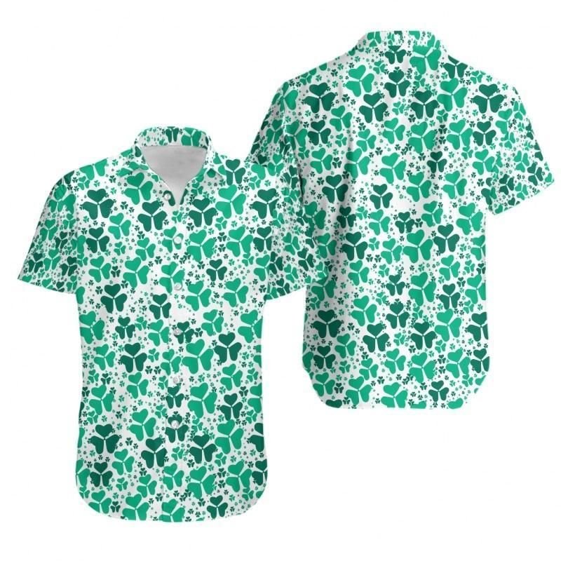 Happy St Patrick’S Day Irish People Proud Aloha Hawaiian Shirt Colorful Short Sleeve Summer Beach Casual Shirt For Men And Women