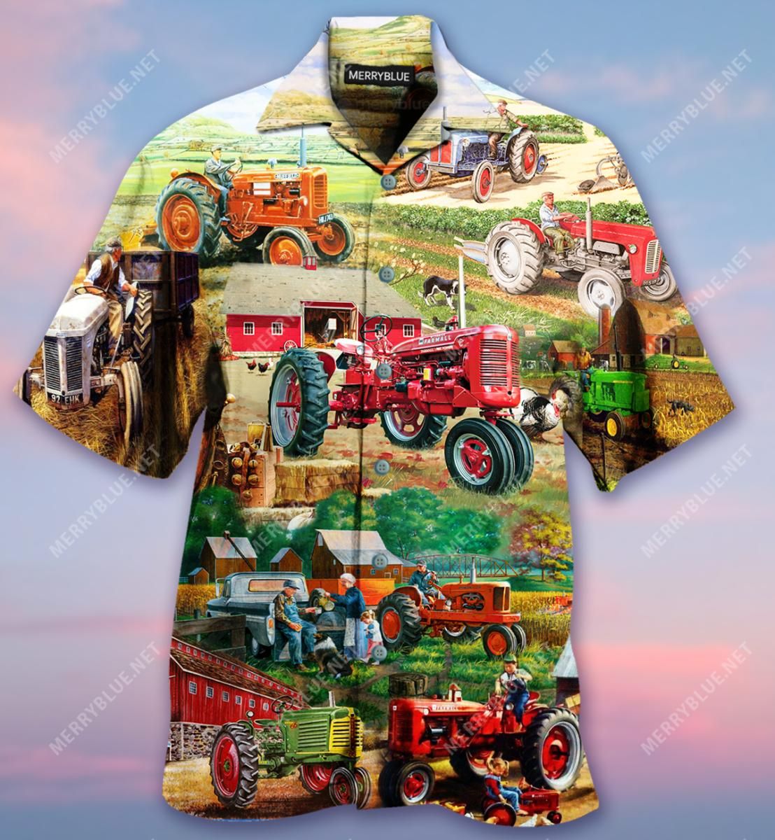 life is better on papas tractor aloha hawaiian shirt colorful short sleeve summer beach casual shirt for men and women rh4ga