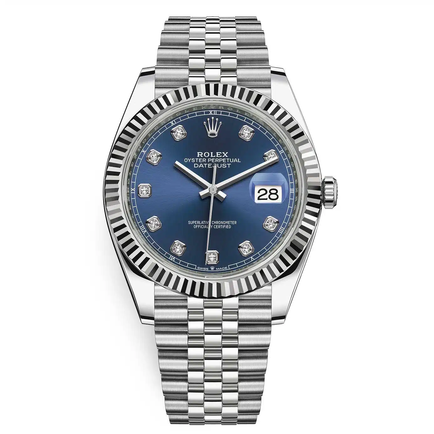 Rolex Datejust 126334 Blue Diamond Jubilee 41mm Stainless Steel…
