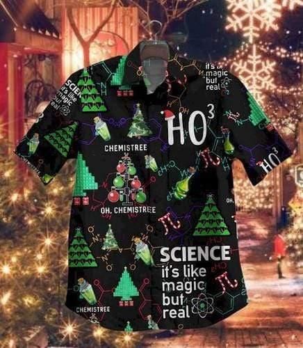 Science It’S Like Magic But Real Aloha Hawaiian Shirt Colorful Short Sleeve Summer Beach Casual Shirt For Men And Women
