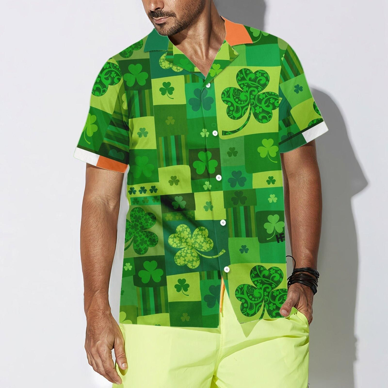 St Patrick’S Day Shamrockin Aloha Hawaiian Shirt Colorful Short Sleeve Summer Beach Casual Shirt For Men And Women