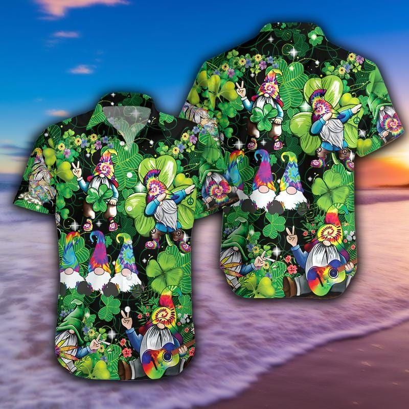 St Patrick’S Day Lucky Money Aloha Hawaiian Shirt Colorful Short Sleeve Summer Beach Casual Shirt For Men And Women