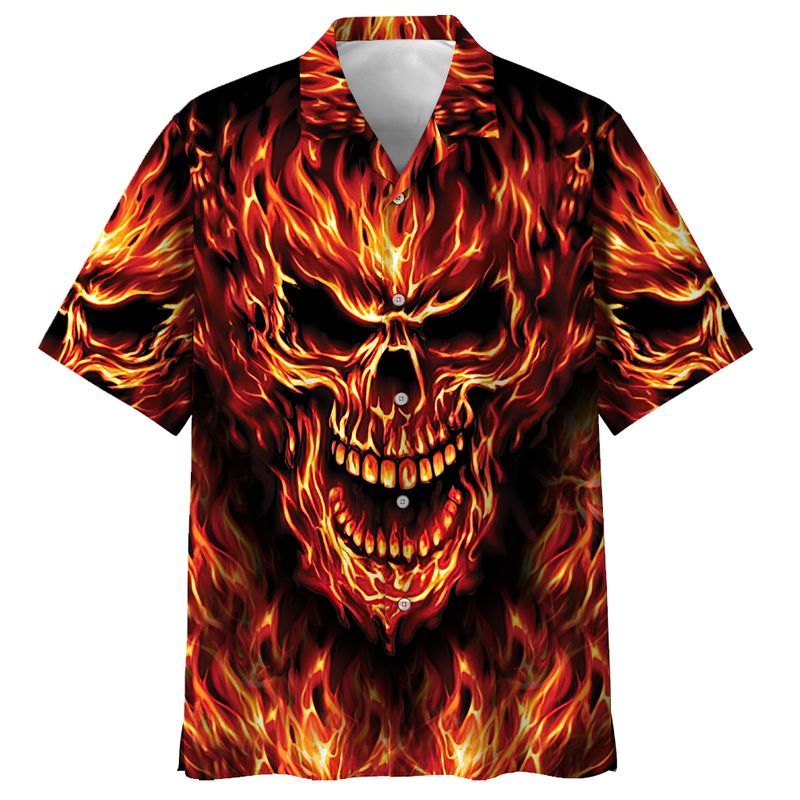 Skull  Red Nice Design Unisex Hawaiian Shirt For Men And Women Dhc17063918
