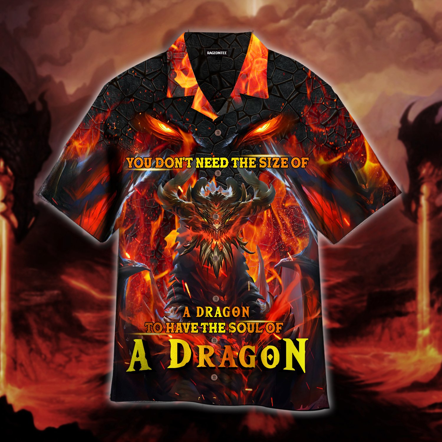 you dont need the size of a dragon to have a soul of a dragon hawaiian shirt unisex adult hw4641